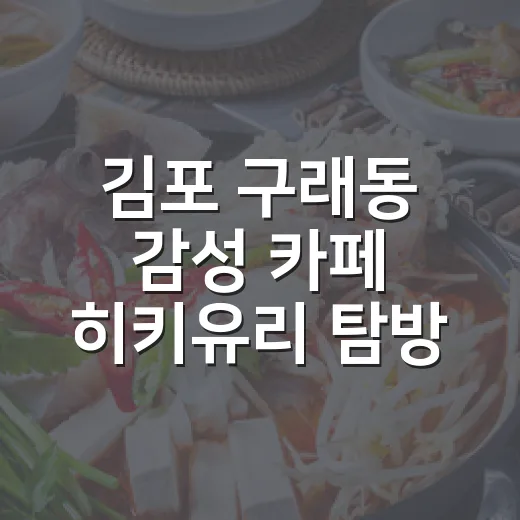 김포 구래동 감성 카페 히키유리 탐방기