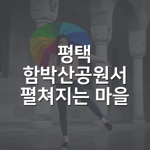 평택 함박산공원서 펼쳐지는 마을 축제