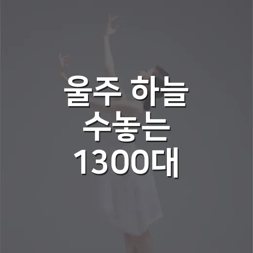 울주 하늘 수놓는 1300대 드론 축제