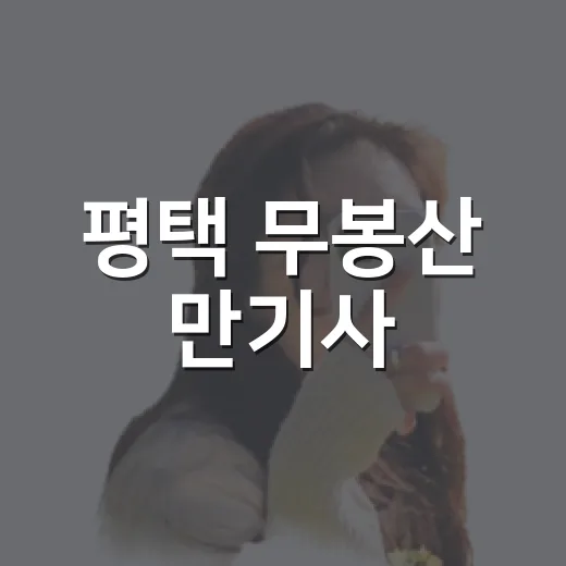 평택 무봉산 만기사, 천년의 고요와 역사