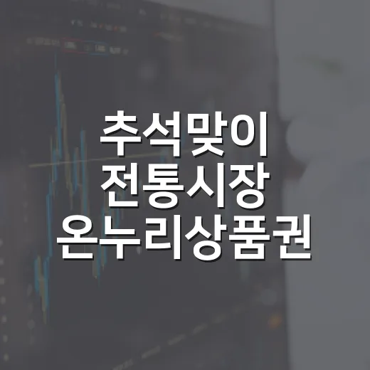 추석맞이 전통시장 온누리상품권 환급 행사