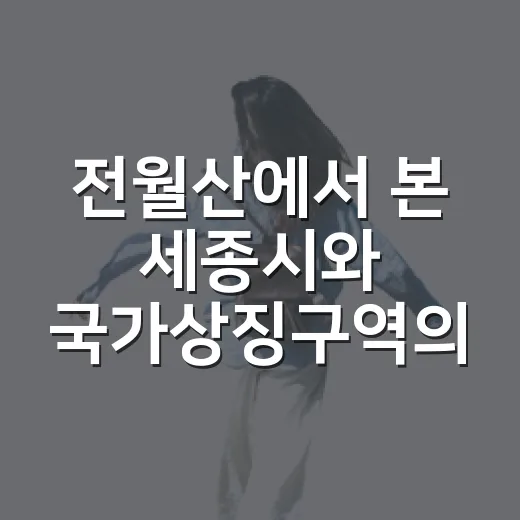 전월산에서 본 세종시와 국가상징구역의 미래