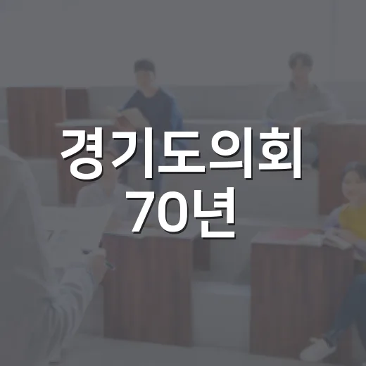 경기도의회 70년, 청소년 눈으로 본 변화