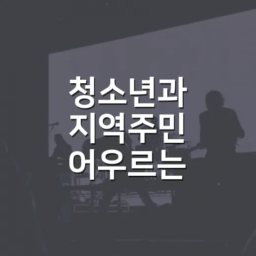 청소년과 지역주민 어우르는 하이블룸 축제