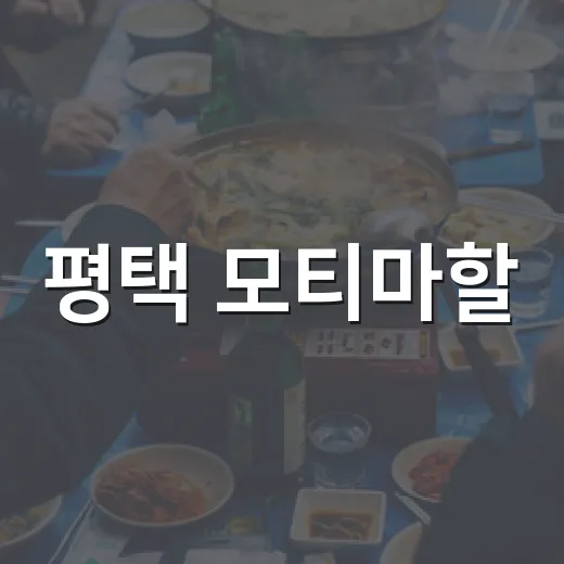 평택 모티마할, 현지 인도 맛의 진수