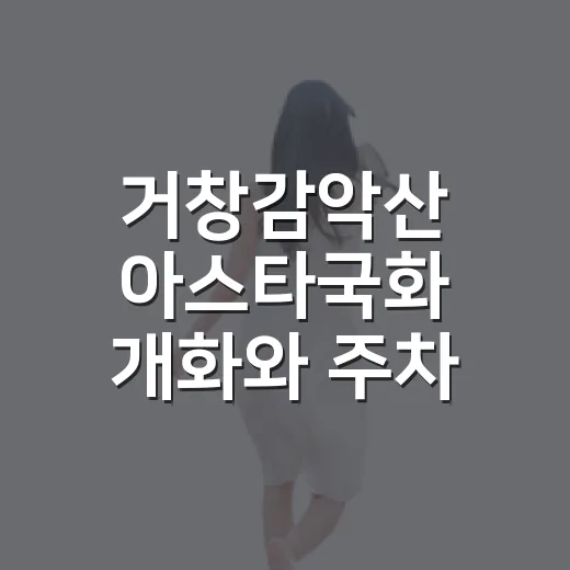 거창감악산 아스타국화 개화와 주차 안내
