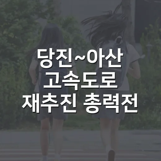 당진~아산 고속도로 재추진 총력전