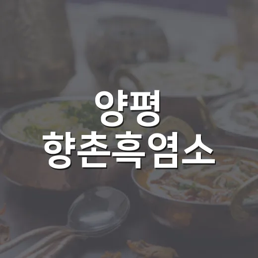 양평 향촌흑염소, 보양식의 진수