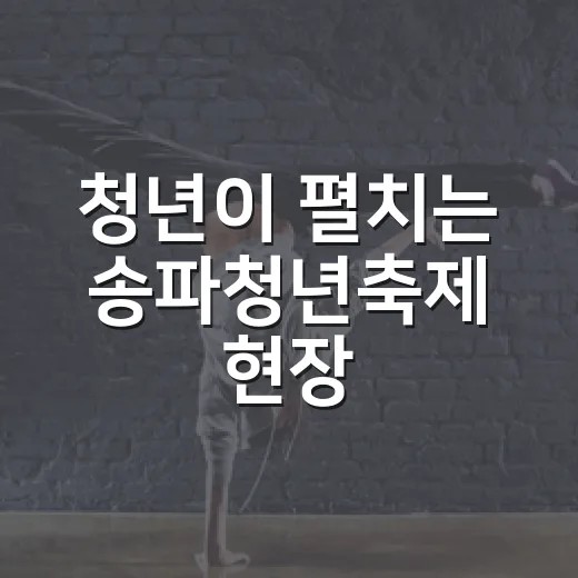 청년이 펼치는 송파청년축제 현장