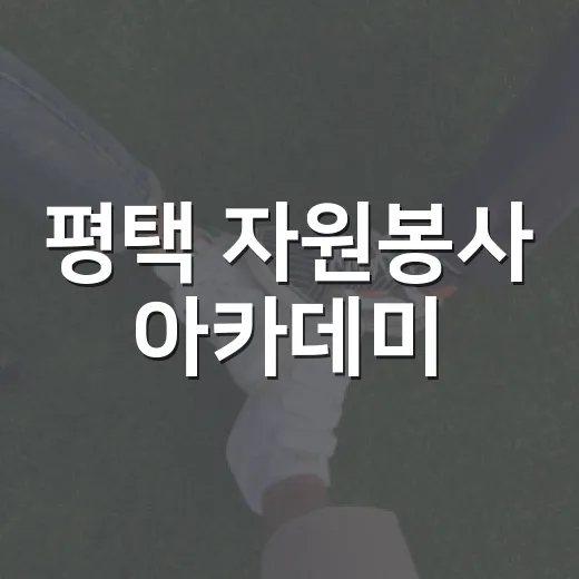 평택 자원봉사 아카데미, 공감과 연민으로 행복 품격 높이다