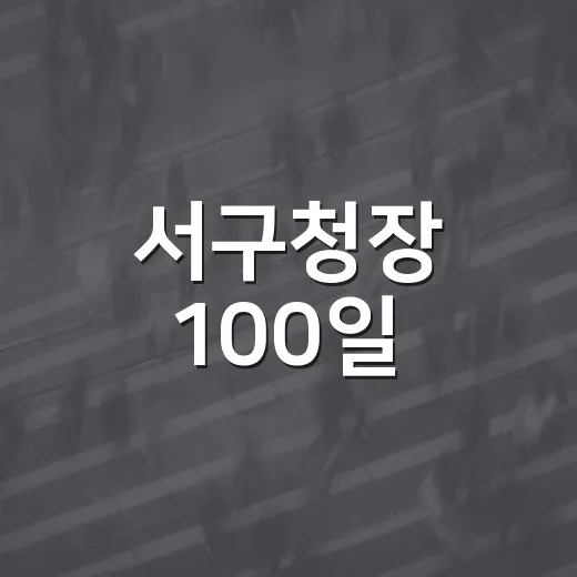 서구청장 100일, 은평근린공원 현장 점검