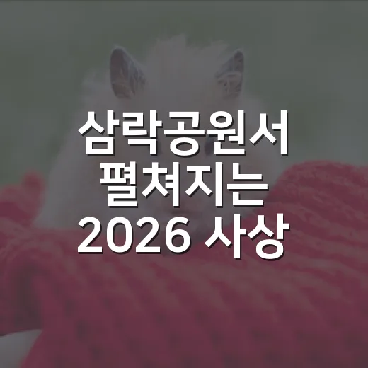 삼락공원서 펼쳐지는 2026 사상 반려동물 축제