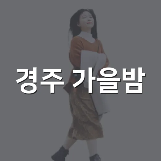 경주 가을밤, 중앙시장 야시장 명소