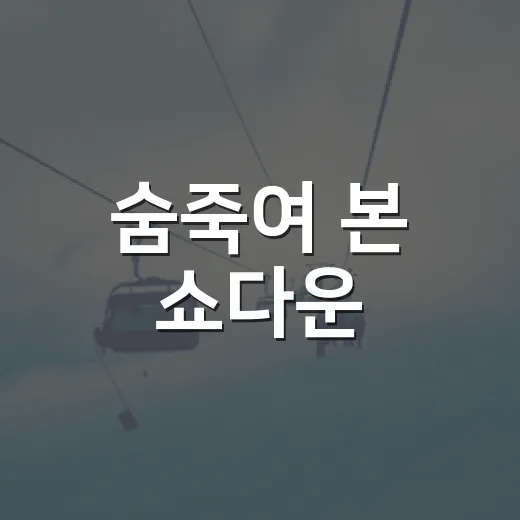 숨죽여 본 쇼다운, 전국장애인체육대회 현장