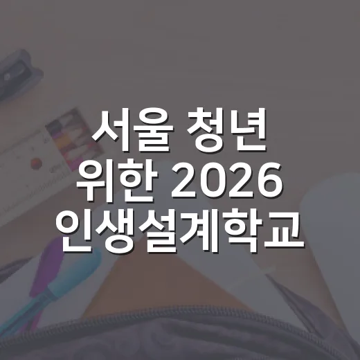 서울 청년 위한 2026 인생설계학교 3기 모집