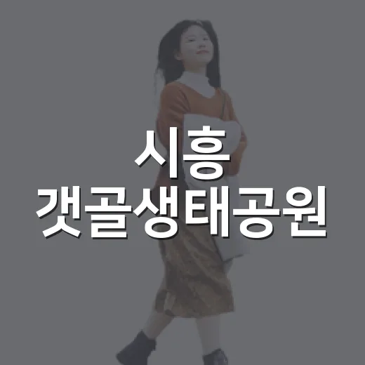 시흥 갯골생태공원, 자연과 체험의 명소