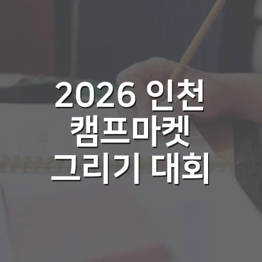 2026 인천 캠프마켓 그리기 대회, 상상력 펼칠 기회