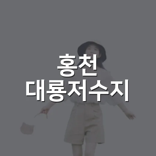 홍천 대룡저수지, 여름 산책 명소로 각광