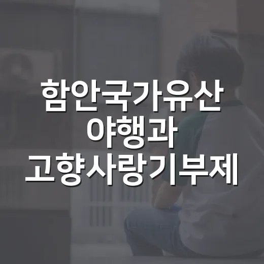 함안국가유산 야행과 고향사랑기부제 특별 이벤트