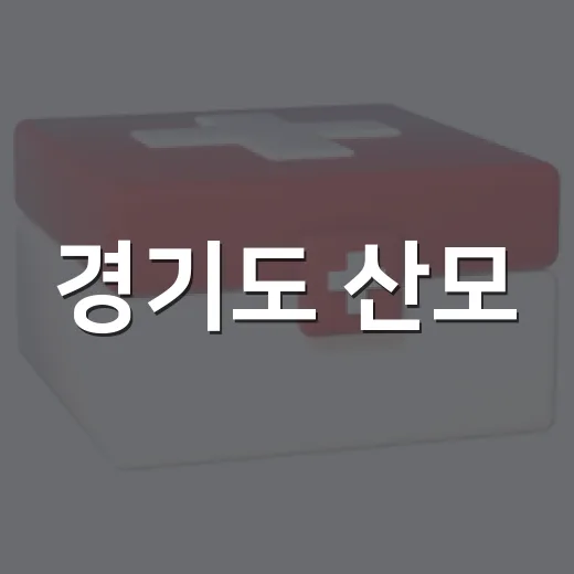 경기도 산모·신생아 건강관리 지원사업 신청 마감 임박