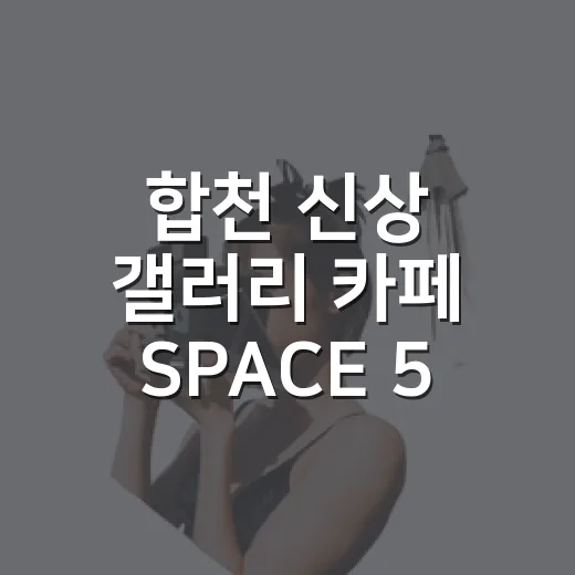 합천 신상 갤러리 카페 SPACE 548