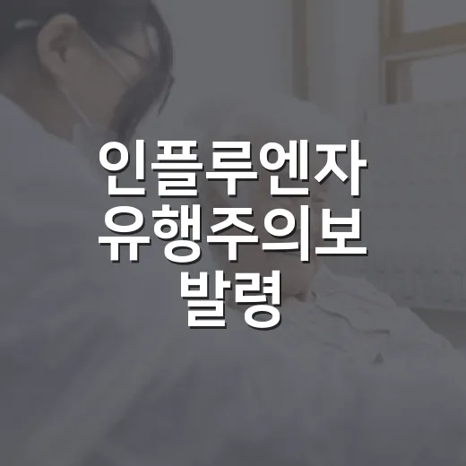 인플루엔자 유행주의보 발령, 철저한 예방수칙 강조