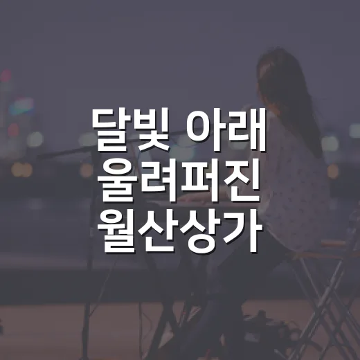 달빛 아래 울려퍼진 월산상가 버스킹