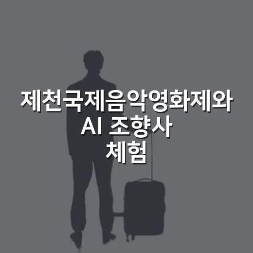 제천국제음악영화제와 AI 조향사 체험