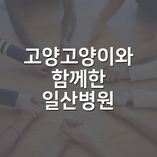 고양고양이와 함께한 일산병원 힐링콘서트 현장
