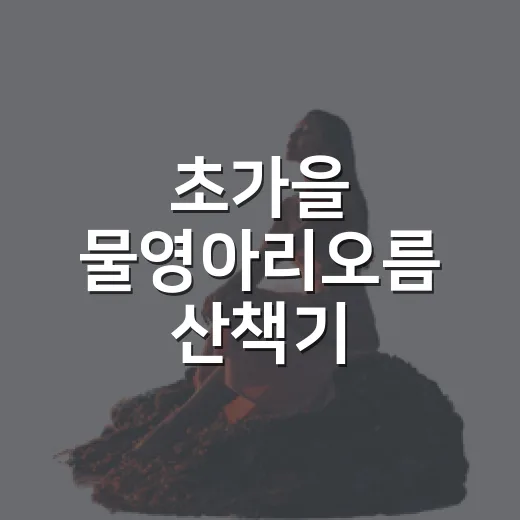 초가을 물영아리오름 산책기