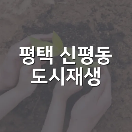 평택 신평동 도시재생, 골목길에 새 숨결