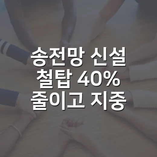 송전망 신설 철탑 40% 줄이고 지중화 확대 언제부터?
