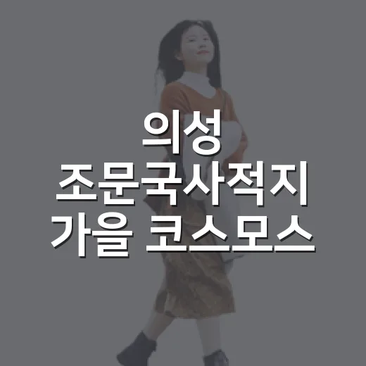 의성 조문국사적지 가을 코스모스 명소