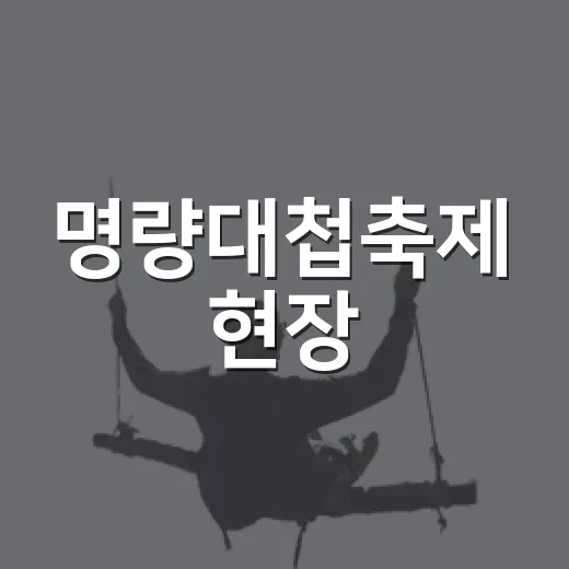 명량대첩축제 현장, 역사와 문화의 만남