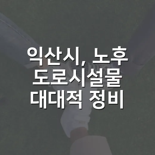 익산시, 노후 도로시설물 대대적 정비