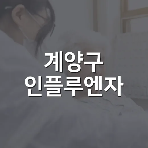 계양구 인플루엔자·코로나19 무료접종 안내