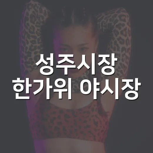 성주시장 한가위 야시장, 전통과 즐거움 가득한 밤