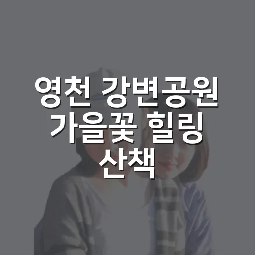 영천 강변공원 가을꽃 힐링 산책