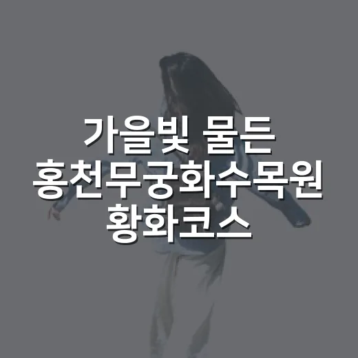 가을빛 물든 홍천무궁화수목원 황화코스모스