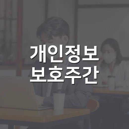 개인정보 보호주간, 안전한 문화 함께 만들자