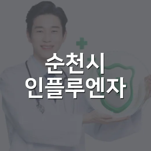 순천시 인플루엔자·코로나19 무료접종 시작