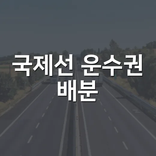 국제선 운수권 배분, 중국 노선 확대 중심 언제부터?