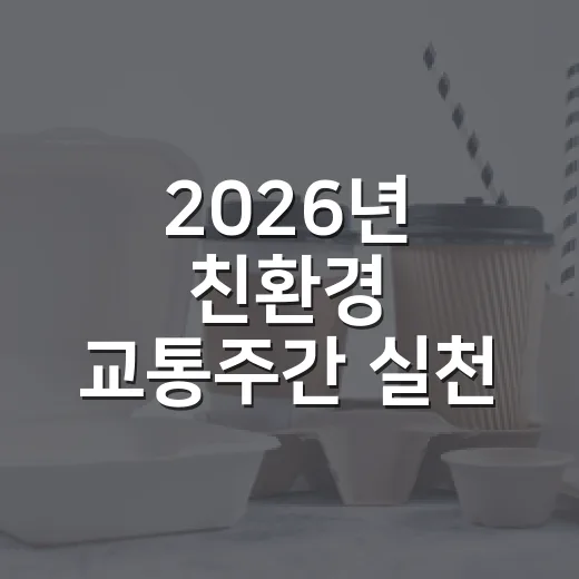 2026년 친환경 교통주간 실천 캠페인