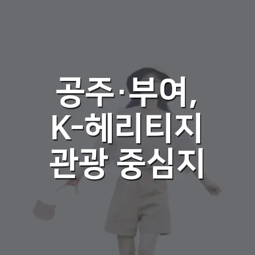 공주·부여, K-헤리티지 관광 중심지로 도약