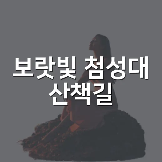보랏빛 첨성대 산책길, 9월 경주 풍경