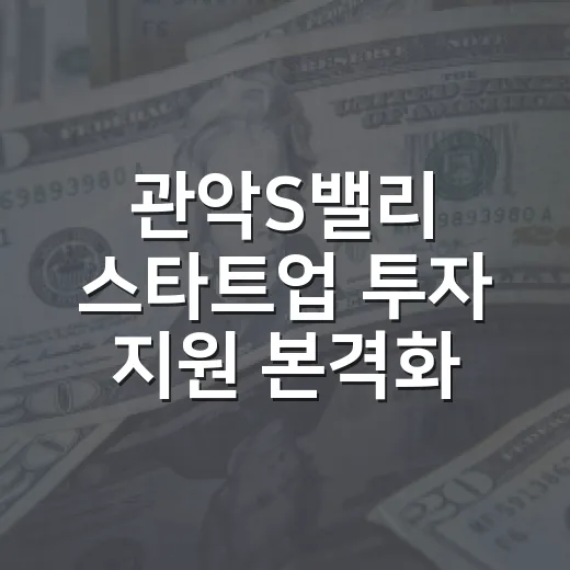 관악S밸리 스타트업 투자 지원 본격화