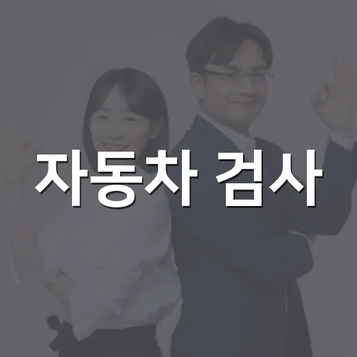 자동차 검사·보험 의무, 과태료 주의보