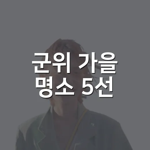군위 가을 명소 5선, 단풍과 산책길 추천