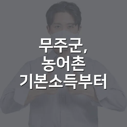 무주군, 농어촌 기본소득부터 청년 축제까지 풍성한 9월 소식
