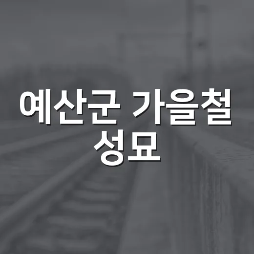 예산군 가을철 성묘·벌초 안전 필수 가이드